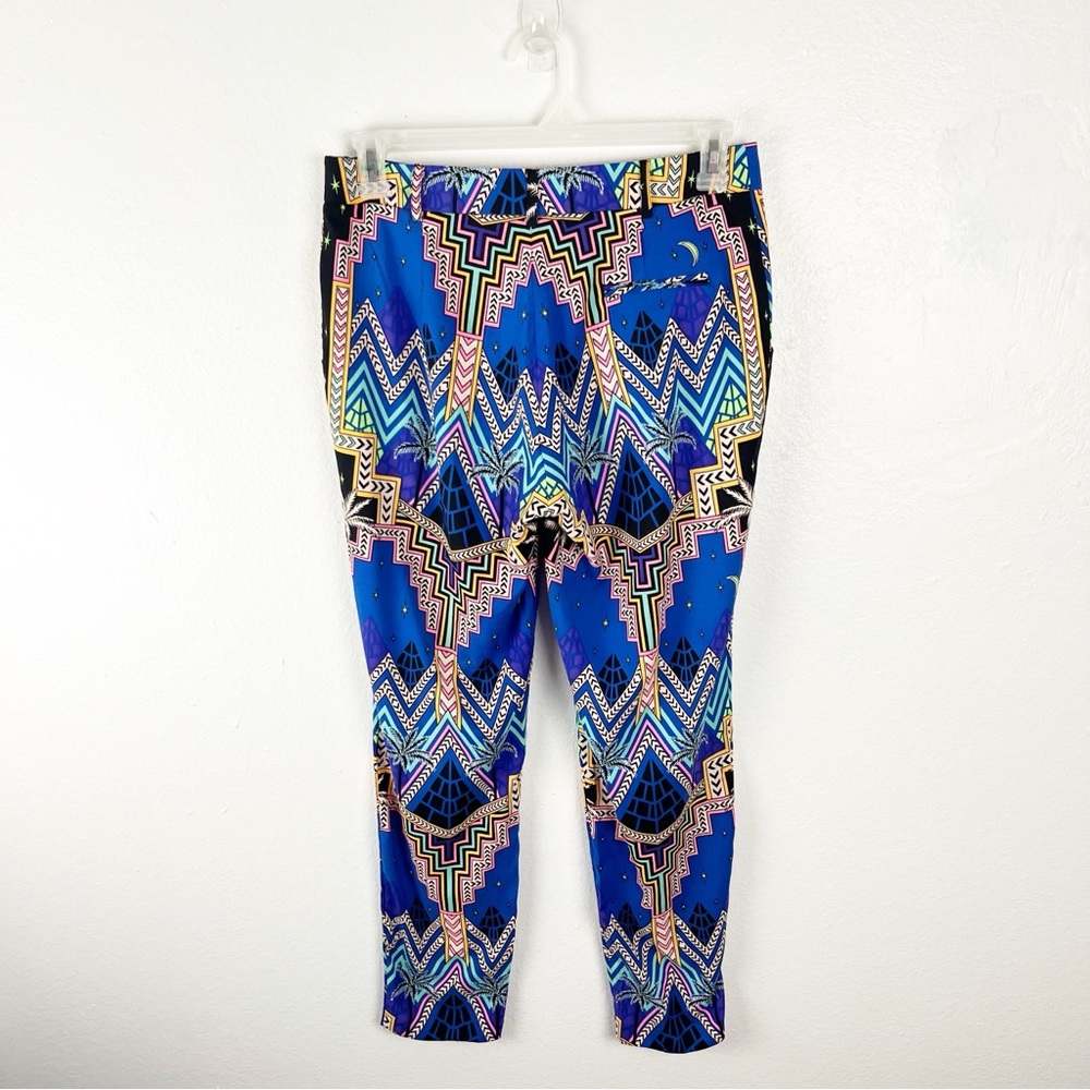 MARA HOFFMAN Art Deco High Rise Side Pocket Pleated Front Pants 6 Wearable Art